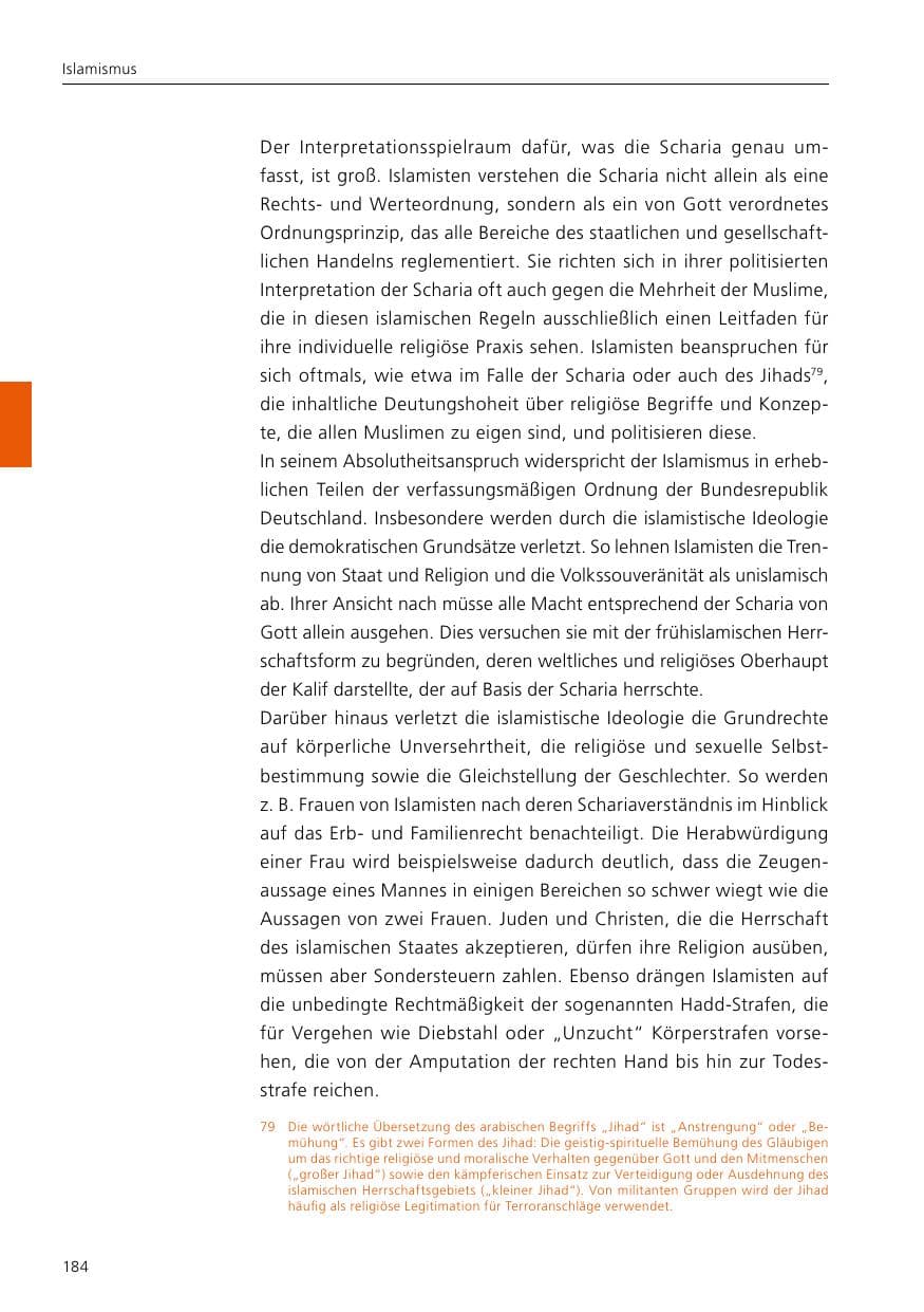 Seite 186 des Verfassungsschutzbericht 2021 Niedersachsen