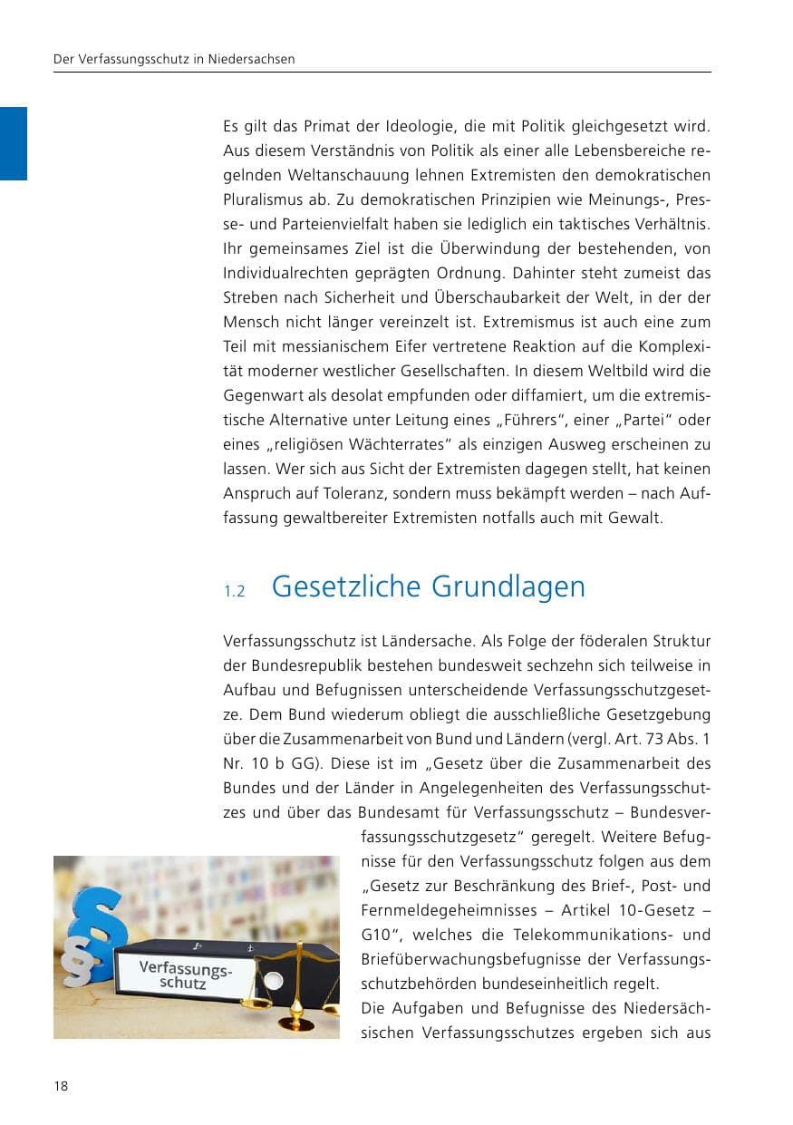 Seite 20 des Verfassungsschutzbericht 2021 Niedersachsen