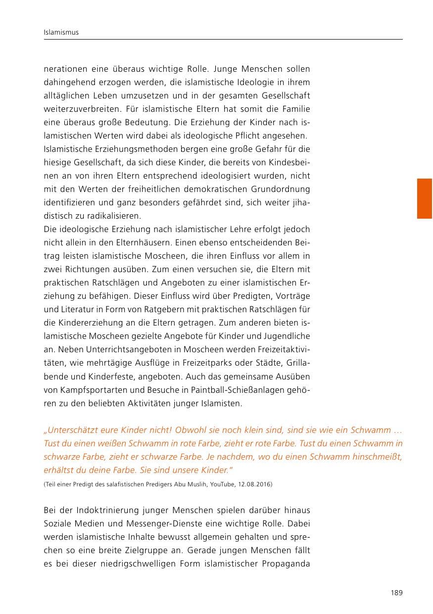Seite 191 des Verfassungsschutzbericht 2021 Niedersachsen