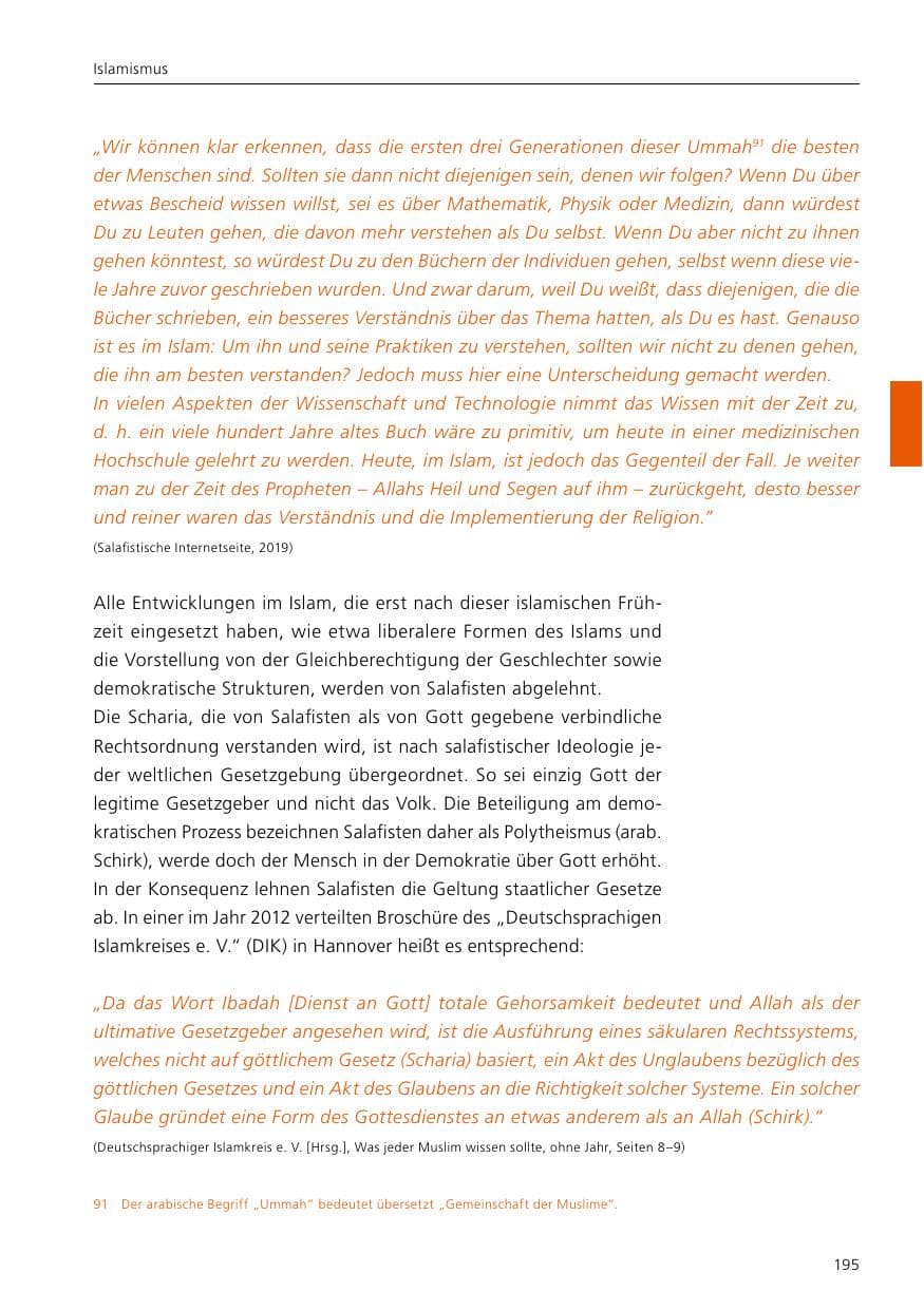 Seite 197 des Verfassungsschutzbericht 2021 Niedersachsen