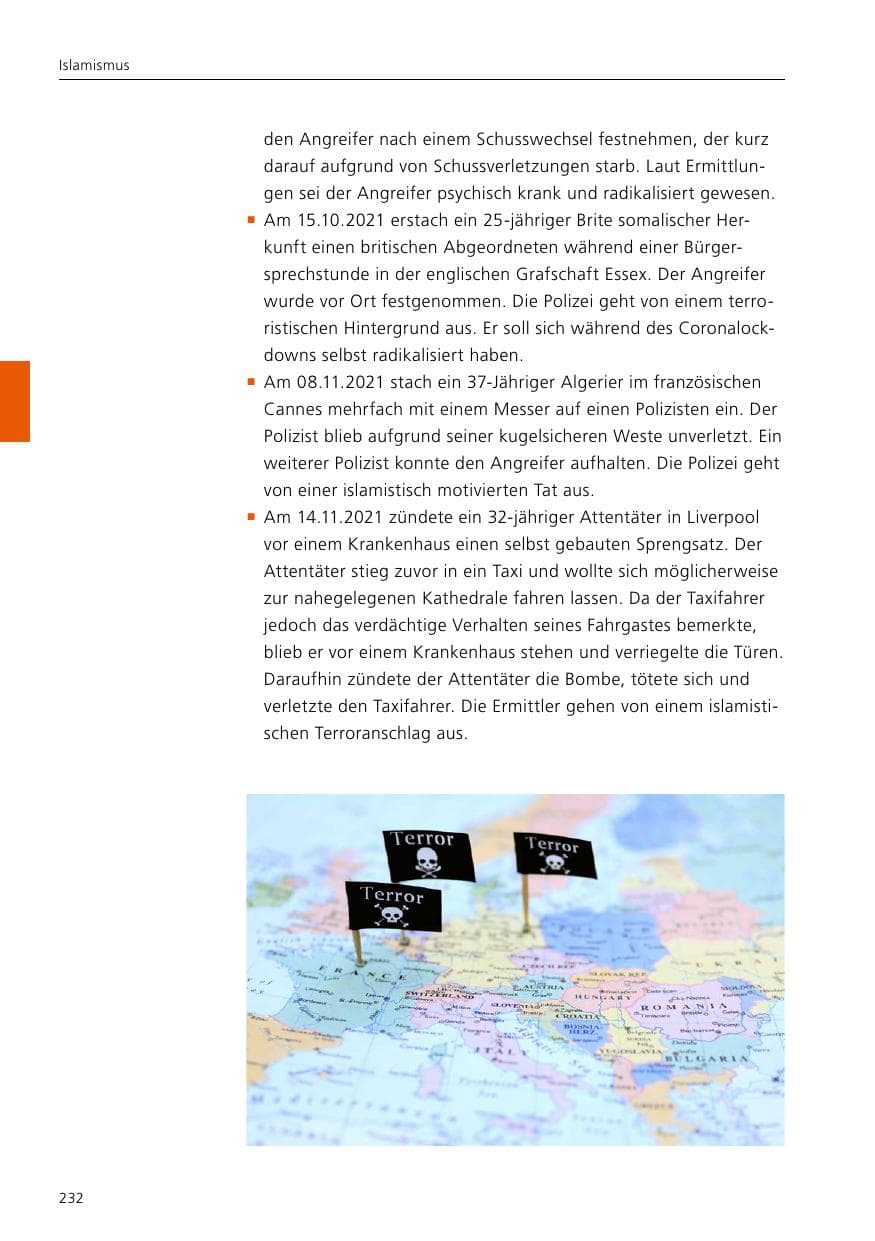 Seite 234 des Verfassungsschutzbericht 2021 Niedersachsen