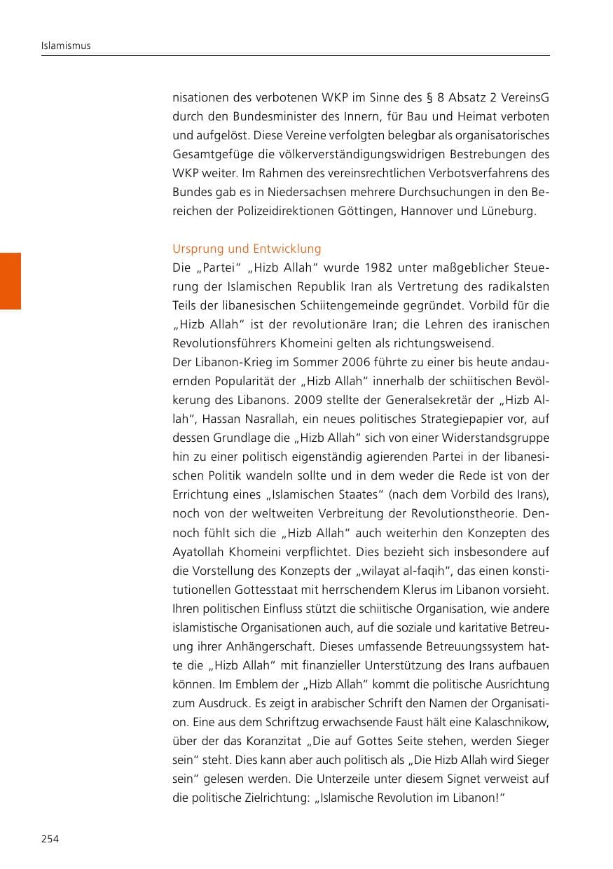 Seite 256 des Verfassungsschutzbericht 2021 Niedersachsen