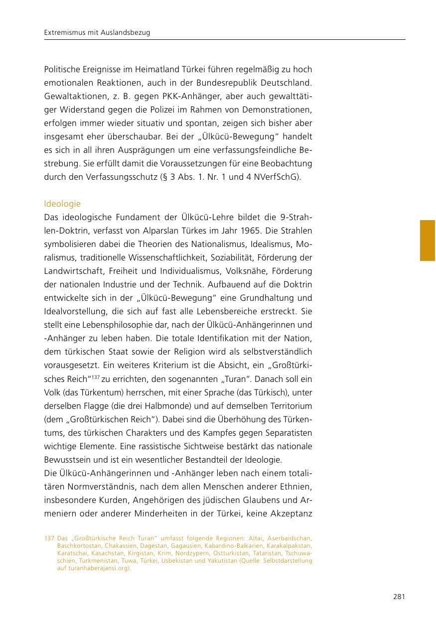 Seite 283 des Verfassungsschutzbericht 2021 Niedersachsen