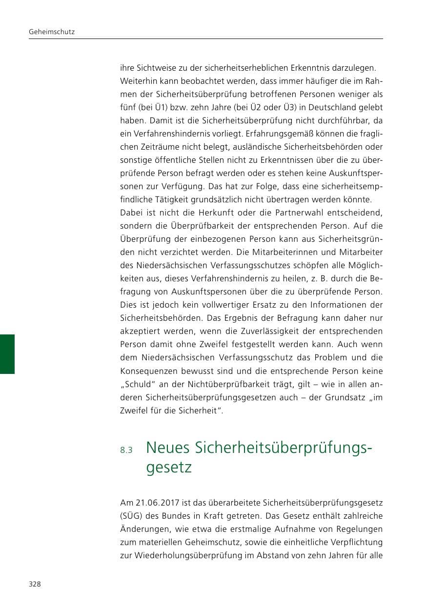 Seite 330 des Verfassungsschutzbericht 2021 Niedersachsen