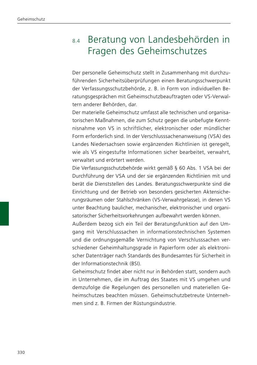 Seite 332 des Verfassungsschutzbericht 2021 Niedersachsen