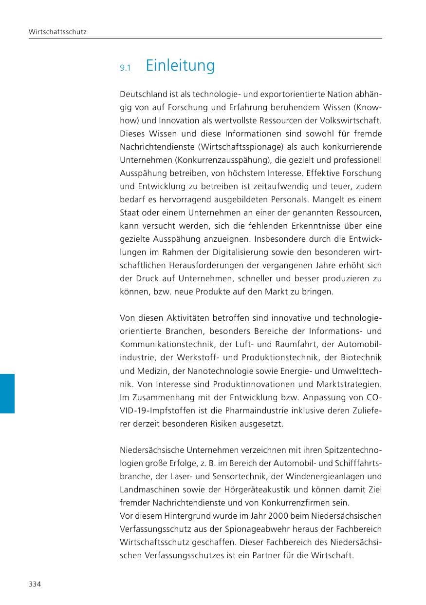 Seite 336 des Verfassungsschutzbericht 2021 Niedersachsen