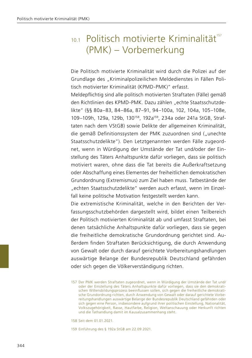 Seite 346 des Verfassungsschutzbericht 2021 Niedersachsen
