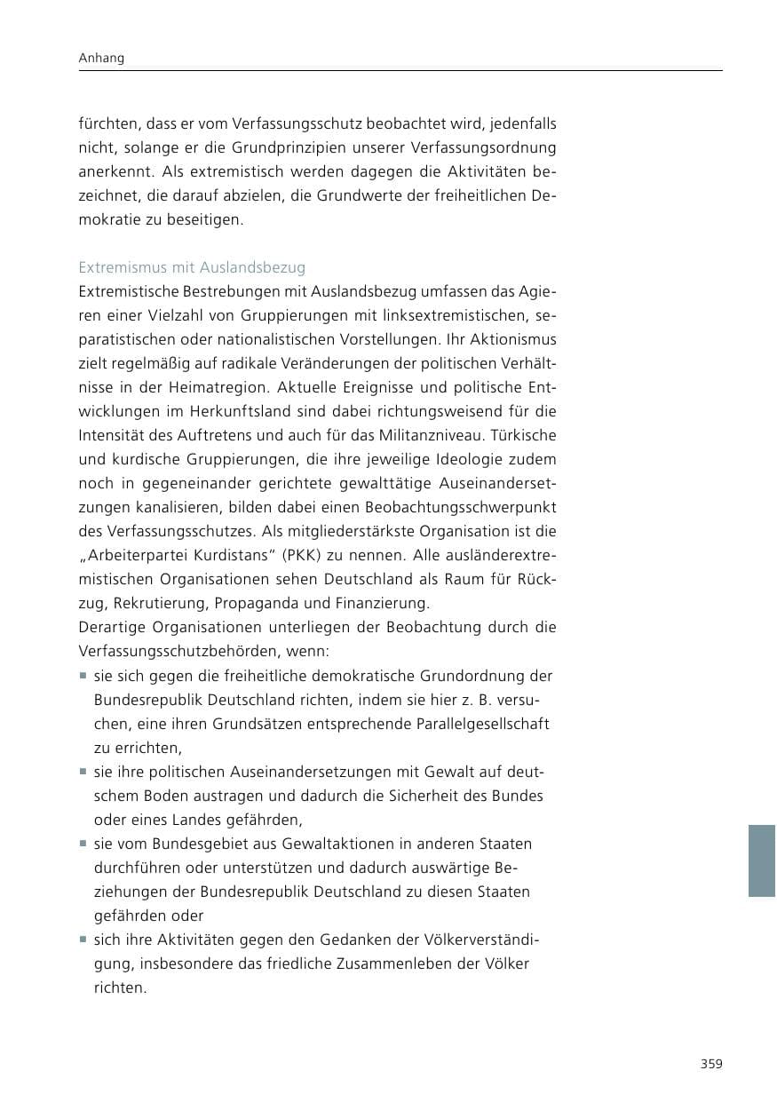 Seite 361 des Verfassungsschutzbericht 2021 Niedersachsen