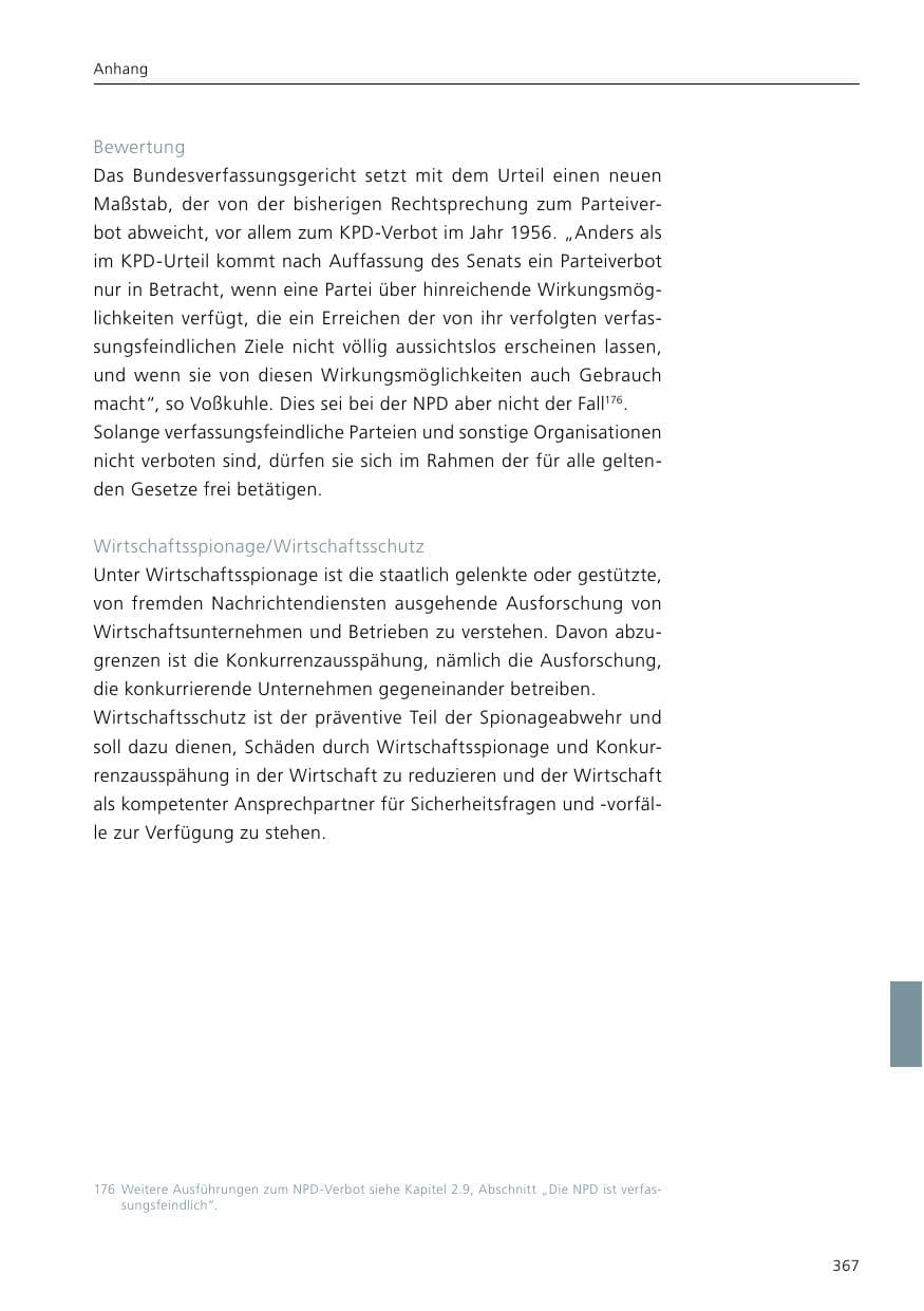 Seite 369 des Verfassungsschutzbericht 2021 Niedersachsen