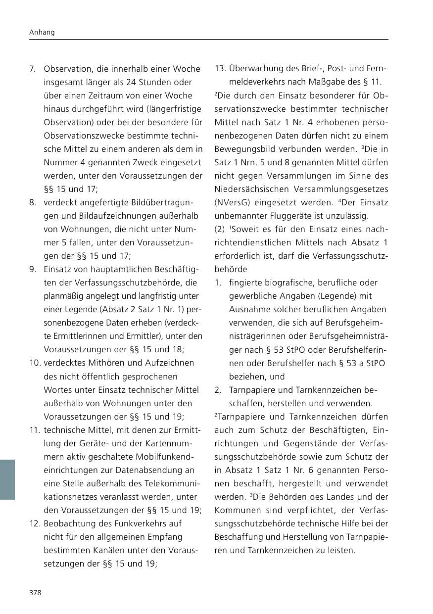 Seite 380 des Verfassungsschutzbericht 2021 Niedersachsen