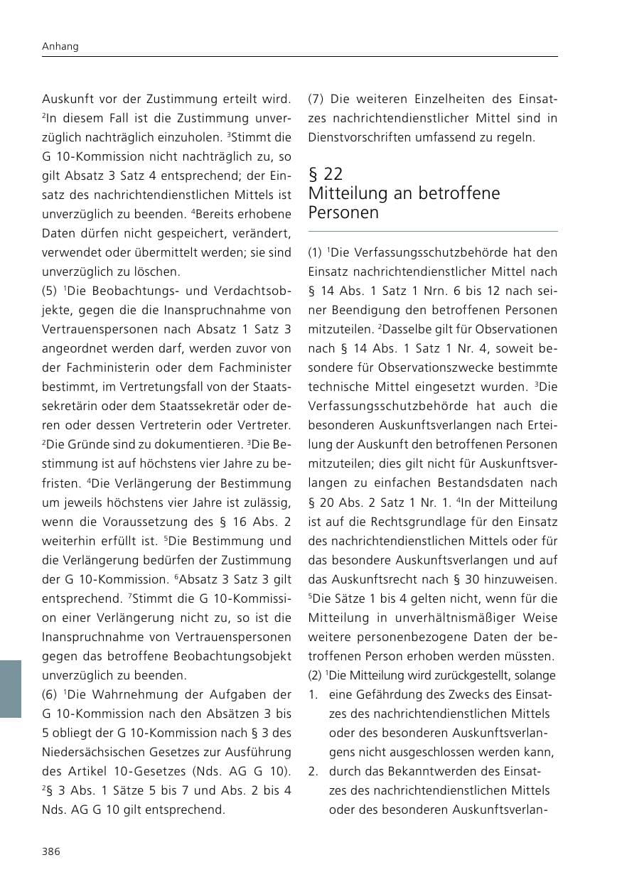 Seite 388 des Verfassungsschutzbericht 2021 Niedersachsen