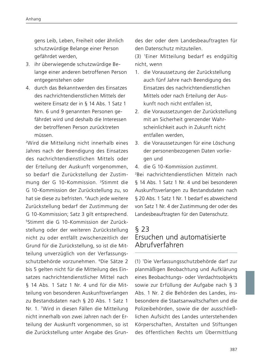 Seite 389 des Verfassungsschutzbericht 2021 Niedersachsen