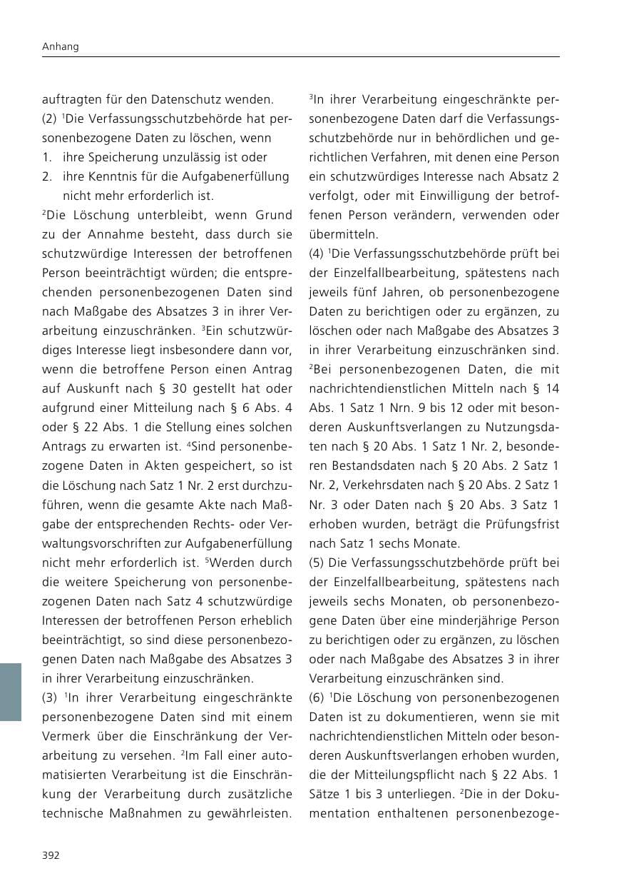 Seite 394 des Verfassungsschutzbericht 2021 Niedersachsen
