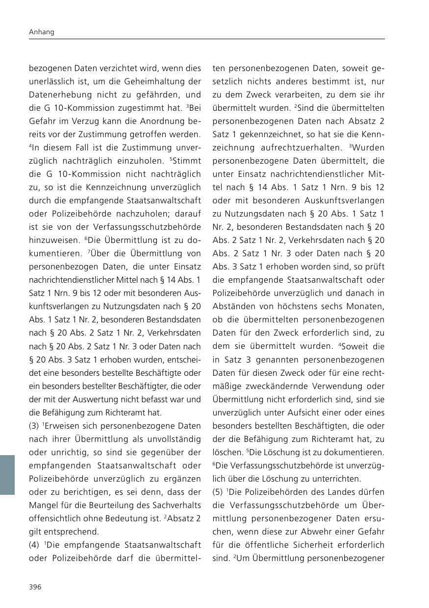 Seite 398 des Verfassungsschutzbericht 2021 Niedersachsen