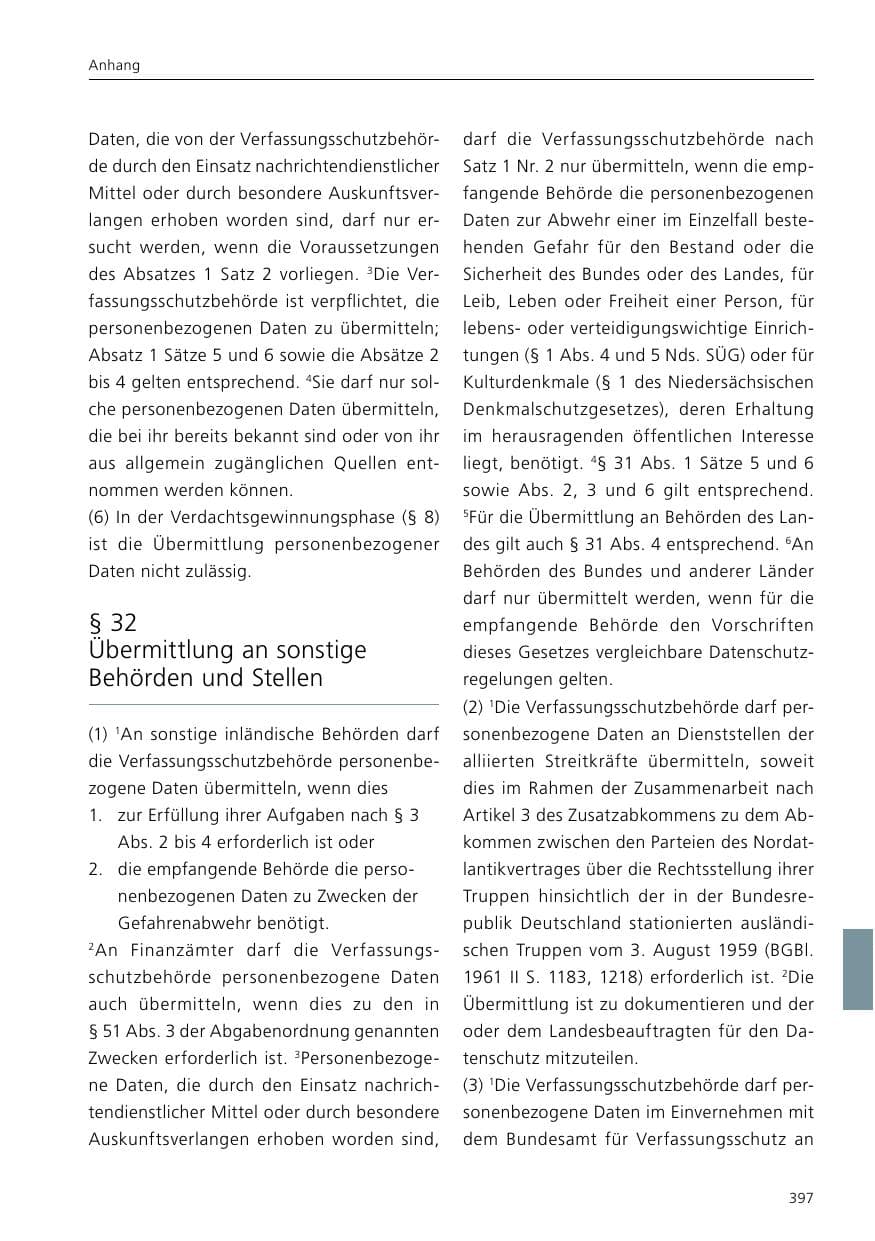 Seite 399 des Verfassungsschutzbericht 2021 Niedersachsen
