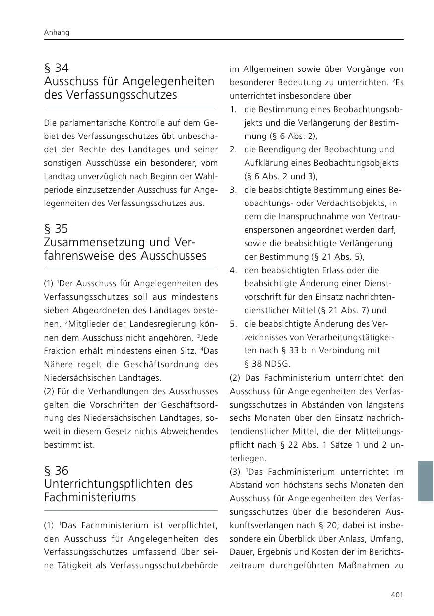 Seite 403 des Verfassungsschutzbericht 2021 Niedersachsen