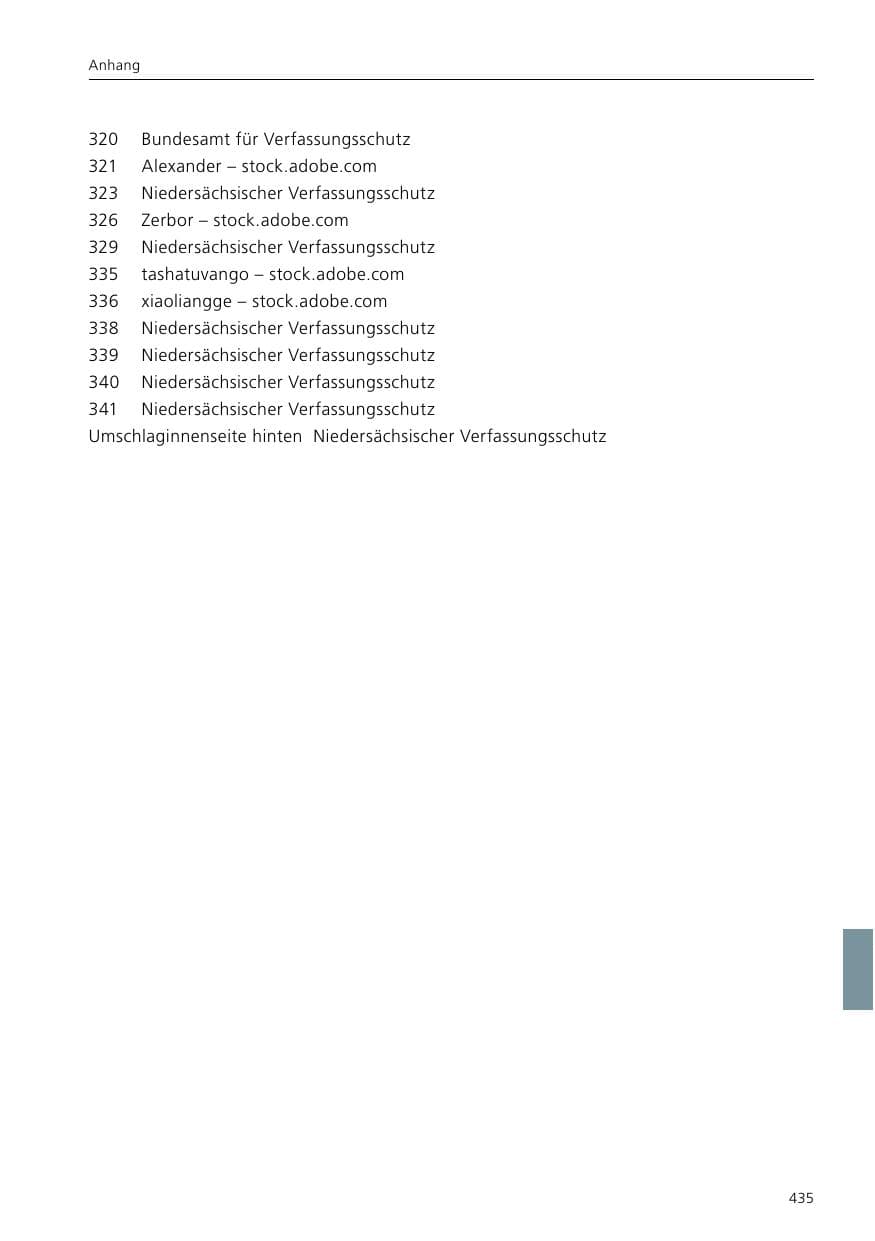 Seite 437 des Verfassungsschutzbericht 2021 Niedersachsen