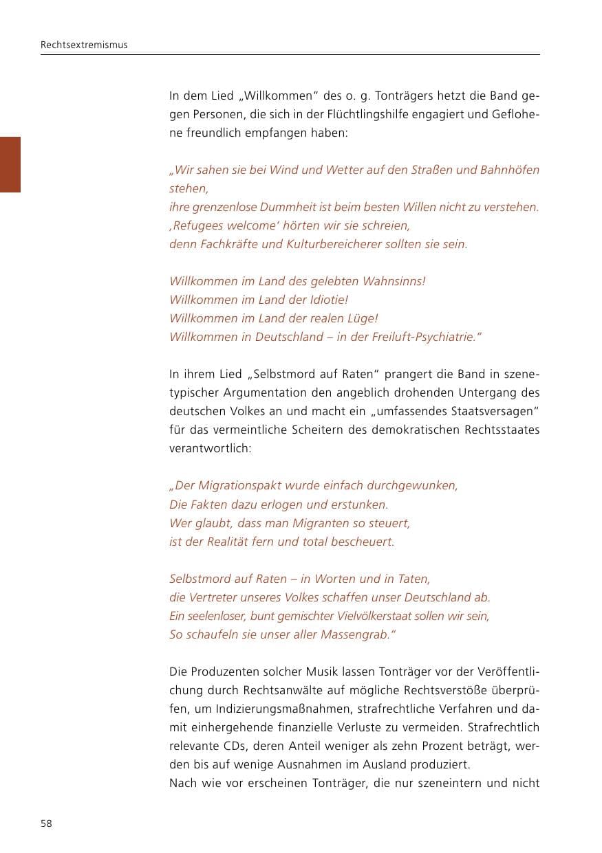 Seite 60 des Verfassungsschutzbericht 2021 Niedersachsen
