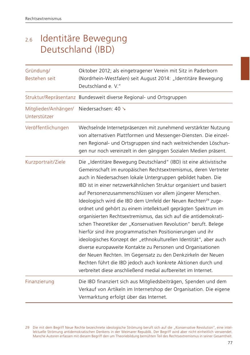 Seite 79 des Verfassungsschutzbericht 2021 Niedersachsen