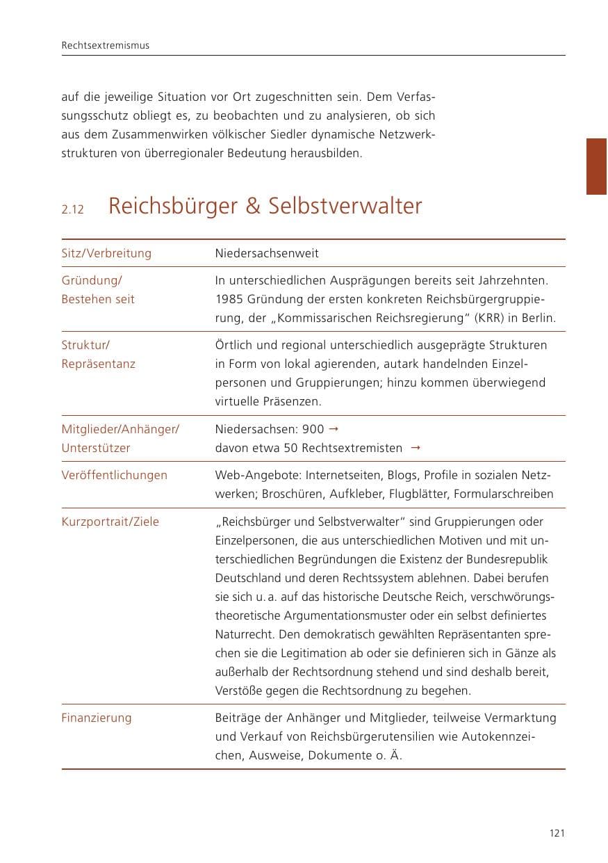 Seite 123 des Verfassungsschutzbericht 2022 Niedersachsen