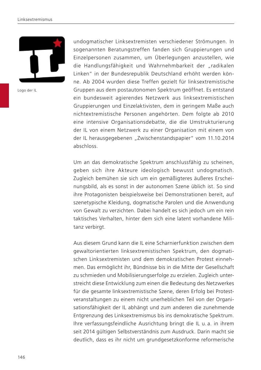 Seite 148 des Verfassungsschutzbericht 2022 Niedersachsen