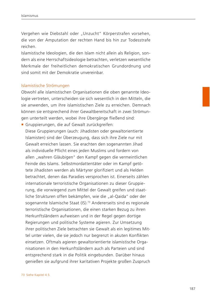 Seite 189 des Verfassungsschutzbericht 2022 Niedersachsen