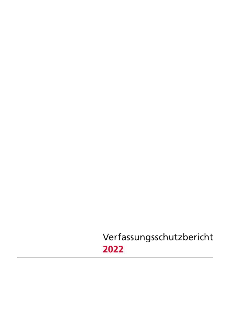 Seite 3 des Verfassungsschutzbericht 2022 Niedersachsen