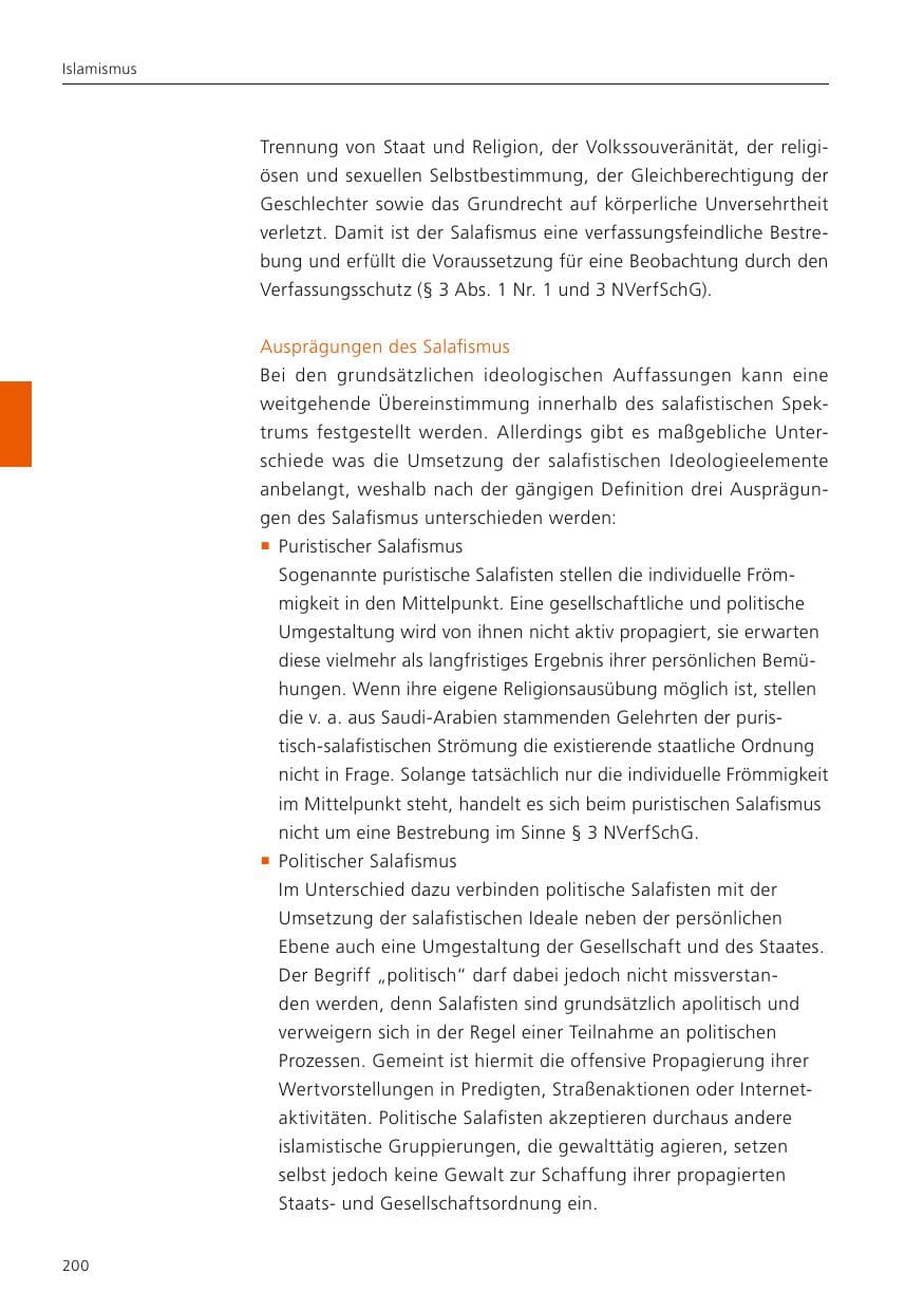 Seite 202 des Verfassungsschutzbericht 2022 Niedersachsen