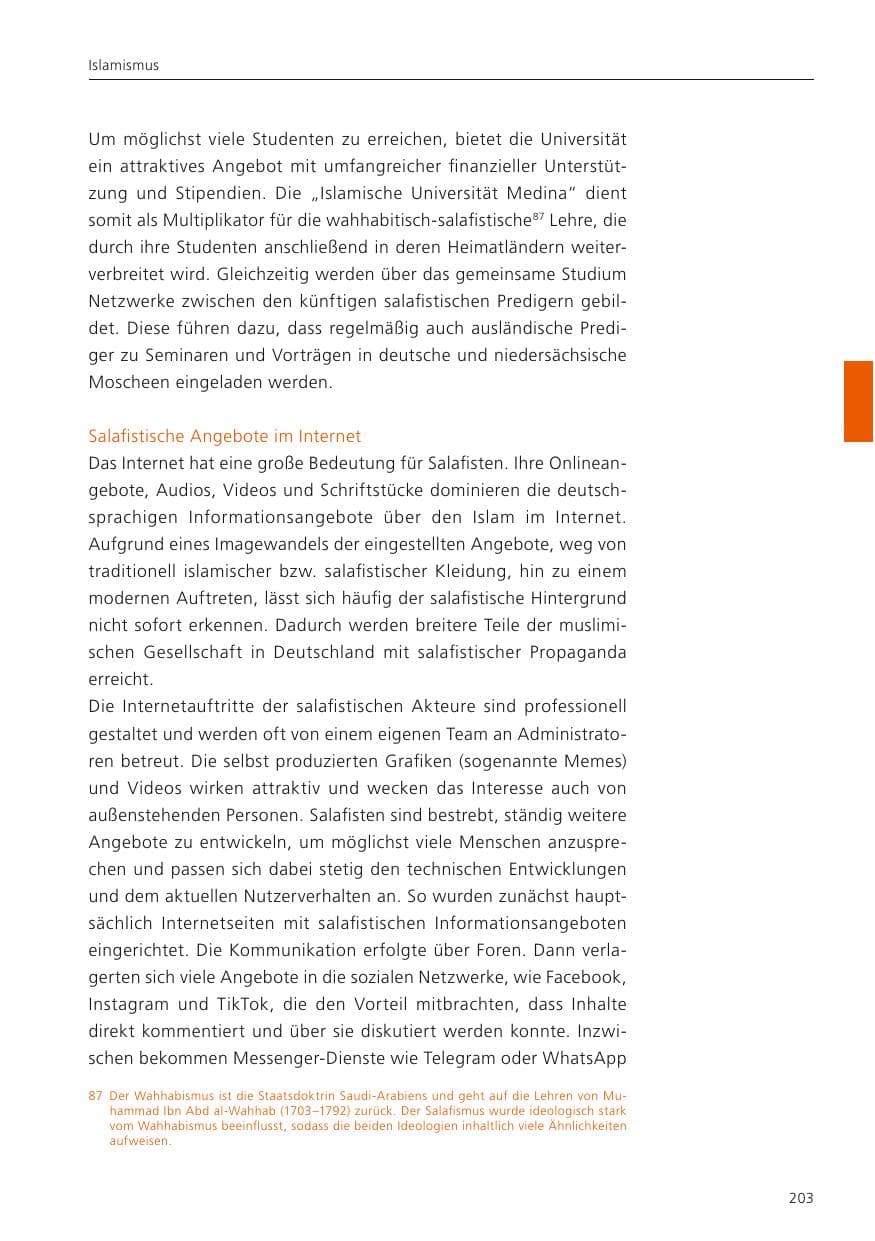 Seite 205 des Verfassungsschutzbericht 2022 Niedersachsen