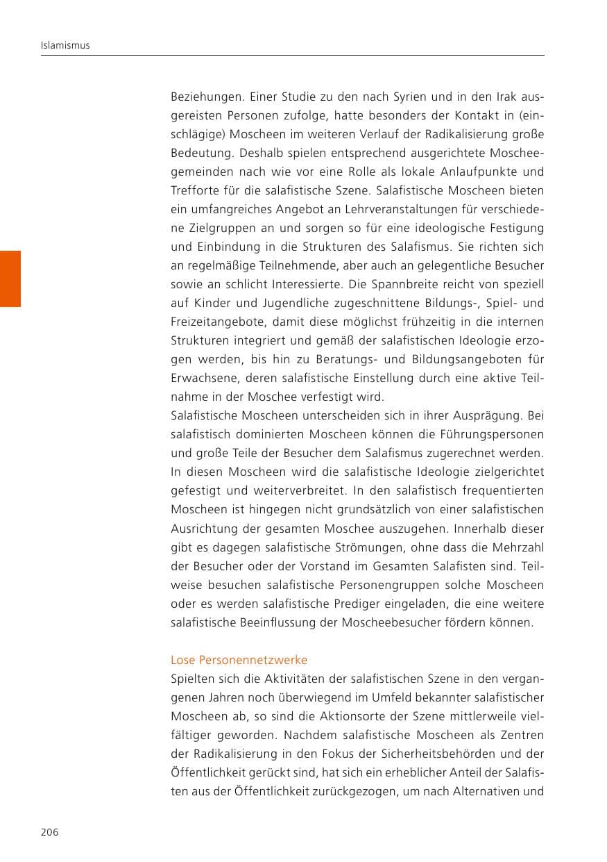Seite 208 des Verfassungsschutzbericht 2022 Niedersachsen