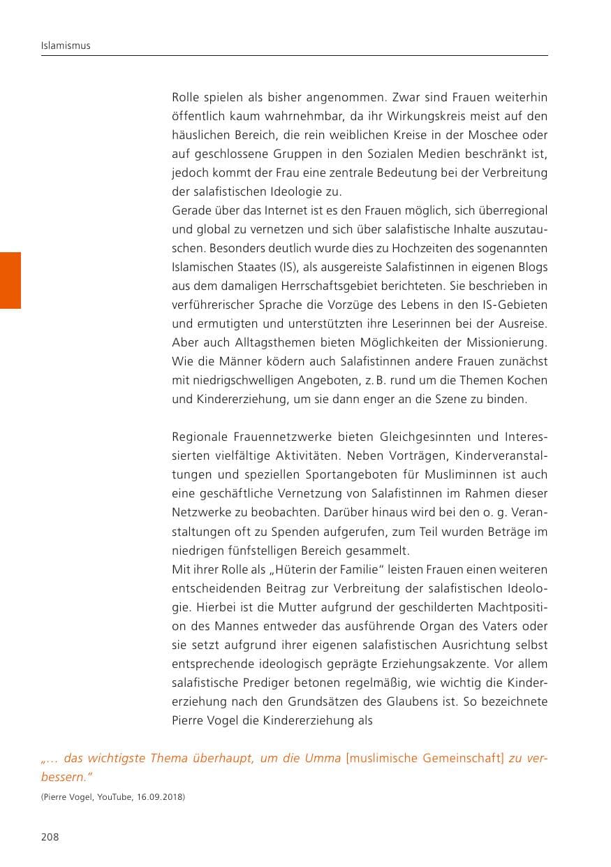 Seite 210 des Verfassungsschutzbericht 2022 Niedersachsen