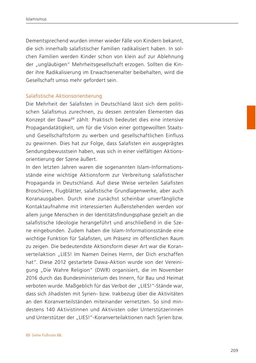 Seite 211 des Verfassungsschutzbericht 2022 Niedersachsen