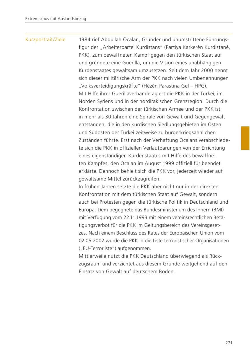 Seite 273 des Verfassungsschutzbericht 2022 Niedersachsen
