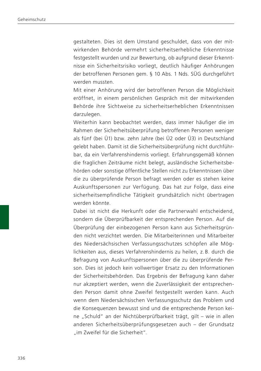 Seite 338 des Verfassungsschutzbericht 2022 Niedersachsen