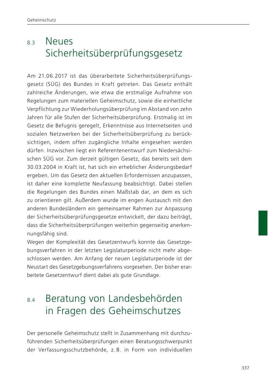 Seite 339 des Verfassungsschutzbericht 2022 Niedersachsen