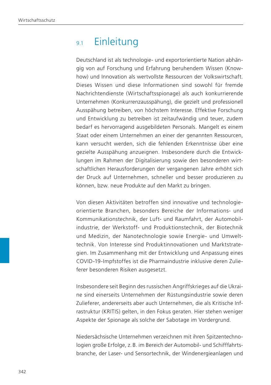 Seite 344 des Verfassungsschutzbericht 2022 Niedersachsen