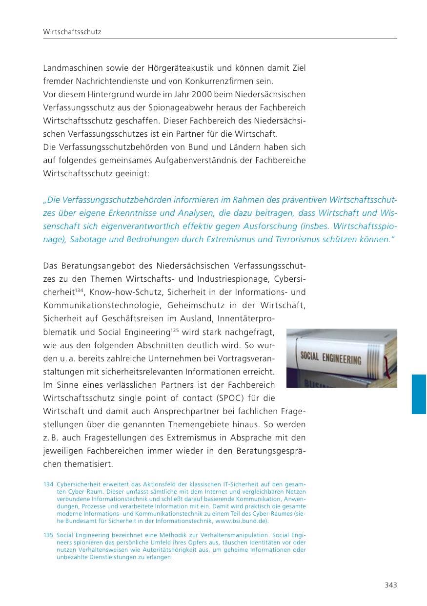 Seite 345 des Verfassungsschutzbericht 2022 Niedersachsen