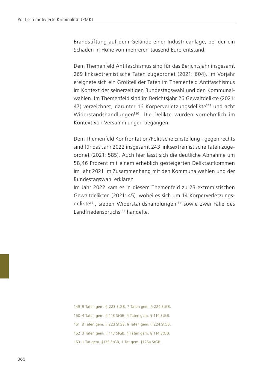 Seite 362 des Verfassungsschutzbericht 2022 Niedersachsen