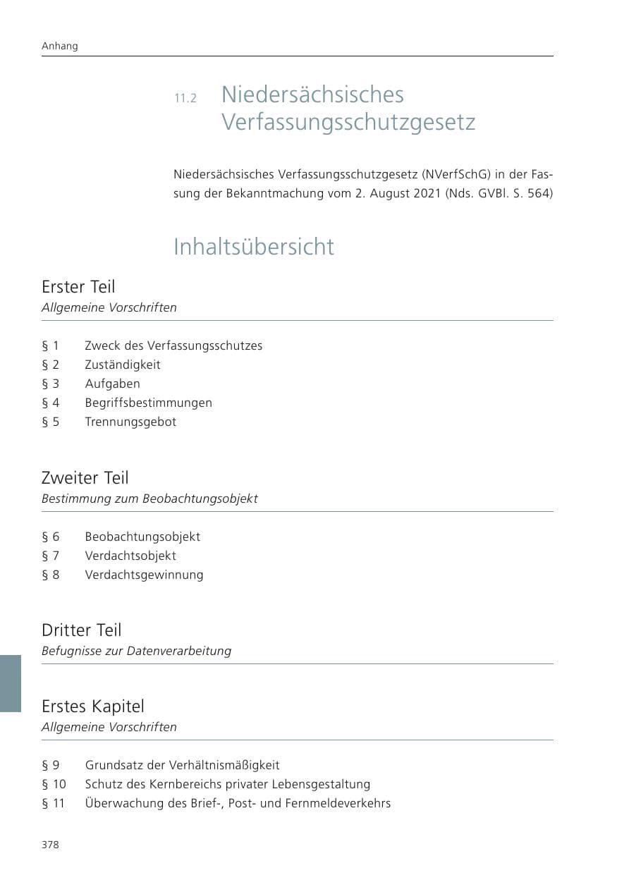 Seite 380 des Verfassungsschutzbericht 2022 Niedersachsen