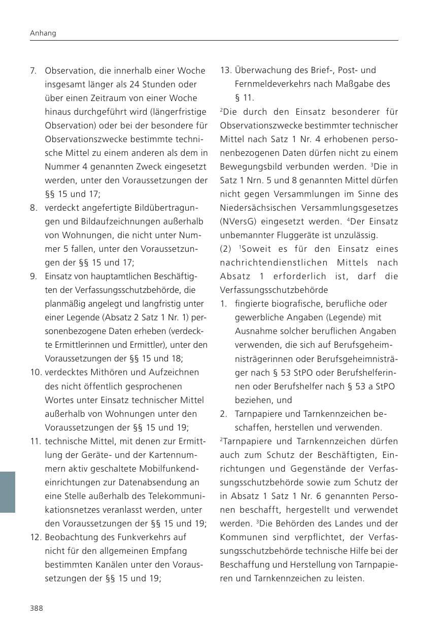 Seite 390 des Verfassungsschutzbericht 2022 Niedersachsen