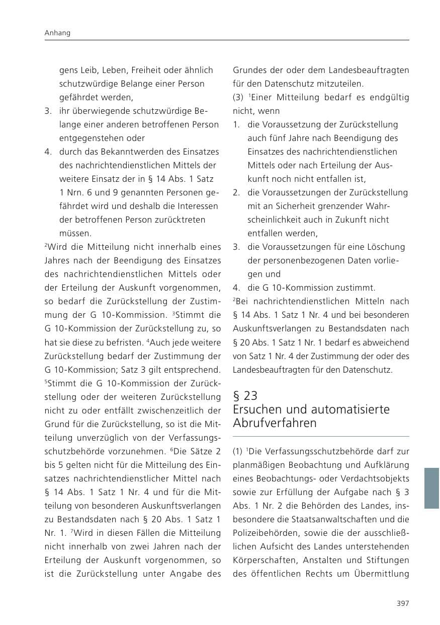 Seite 399 des Verfassungsschutzbericht 2022 Niedersachsen