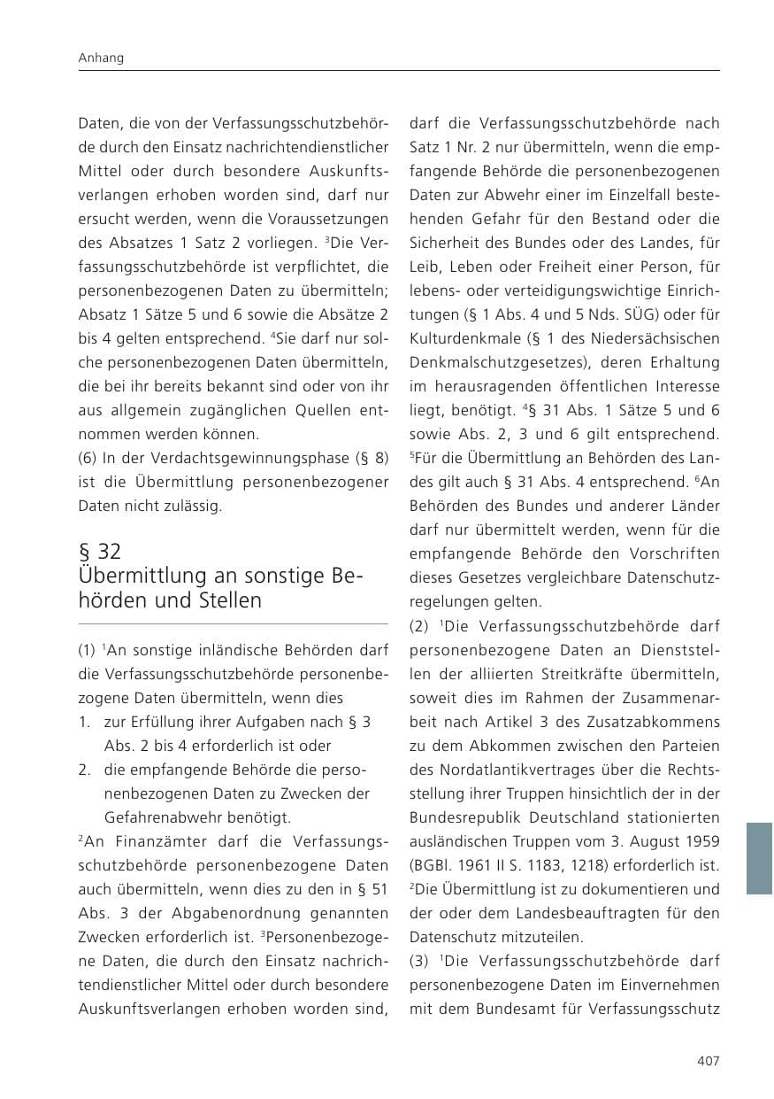 Seite 409 des Verfassungsschutzbericht 2022 Niedersachsen