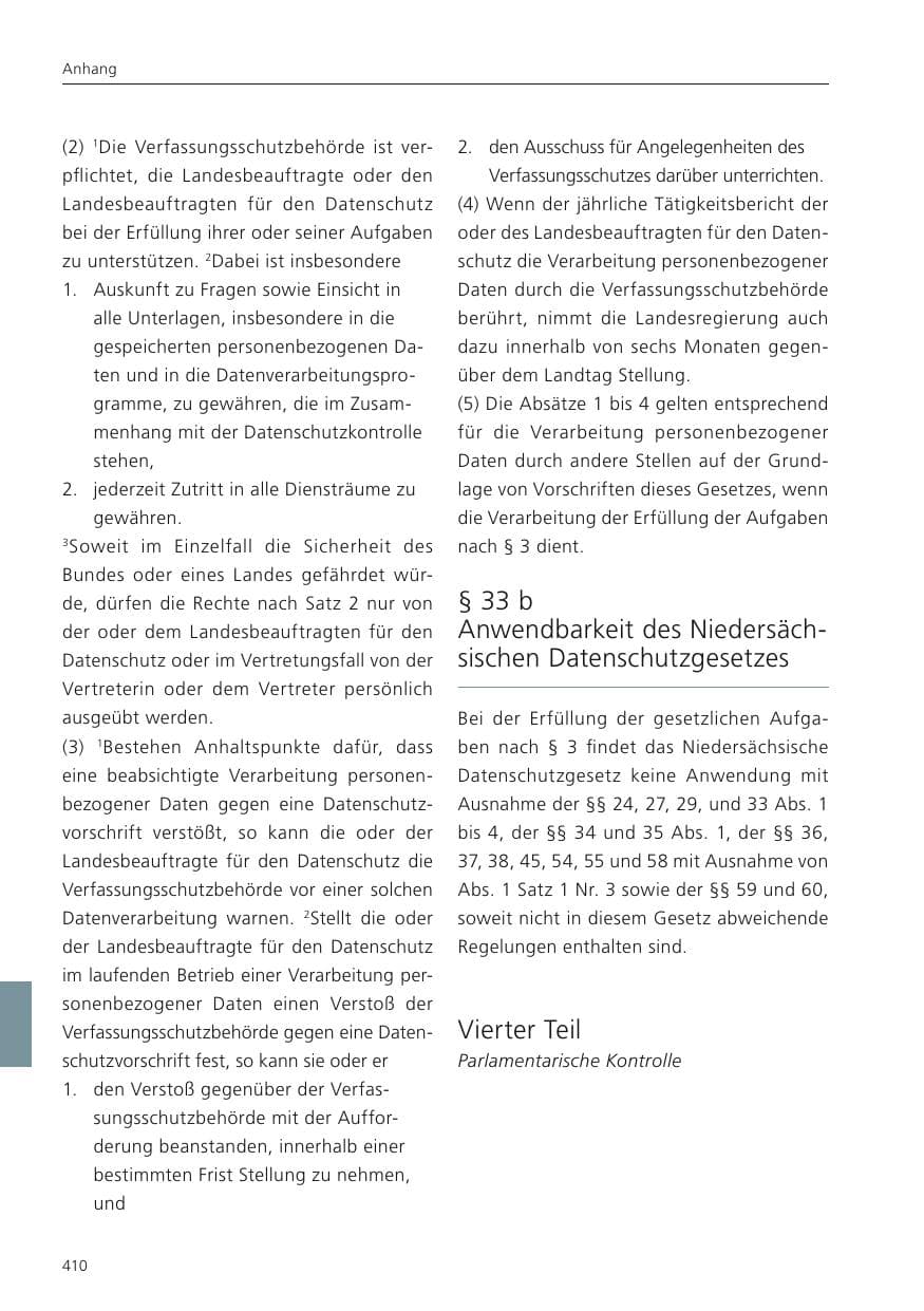 Seite 412 des Verfassungsschutzbericht 2022 Niedersachsen