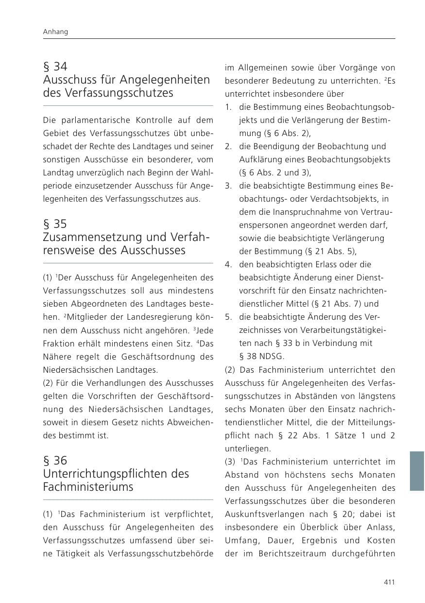 Seite 413 des Verfassungsschutzbericht 2022 Niedersachsen