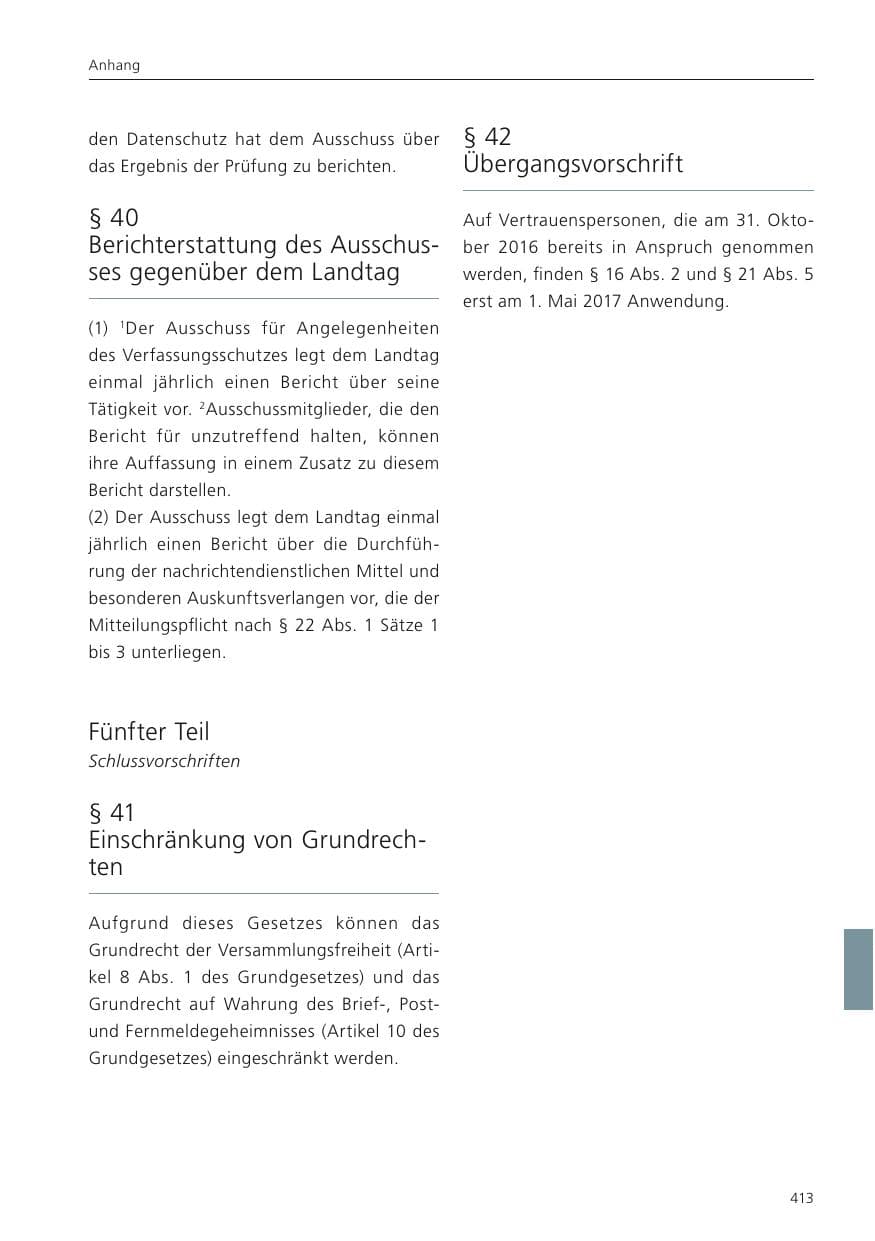 Seite 415 des Verfassungsschutzbericht 2022 Niedersachsen