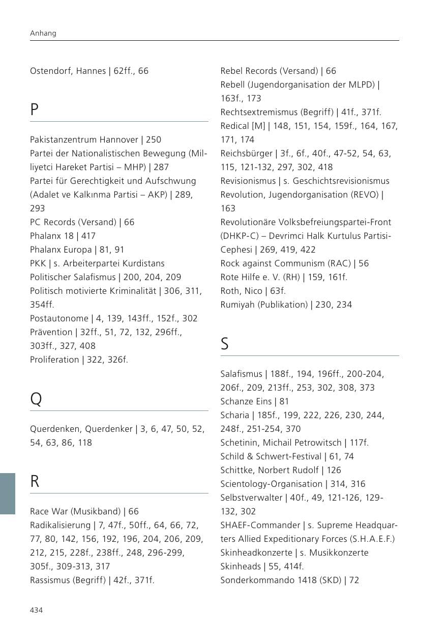 Seite 436 des Verfassungsschutzbericht 2022 Niedersachsen
