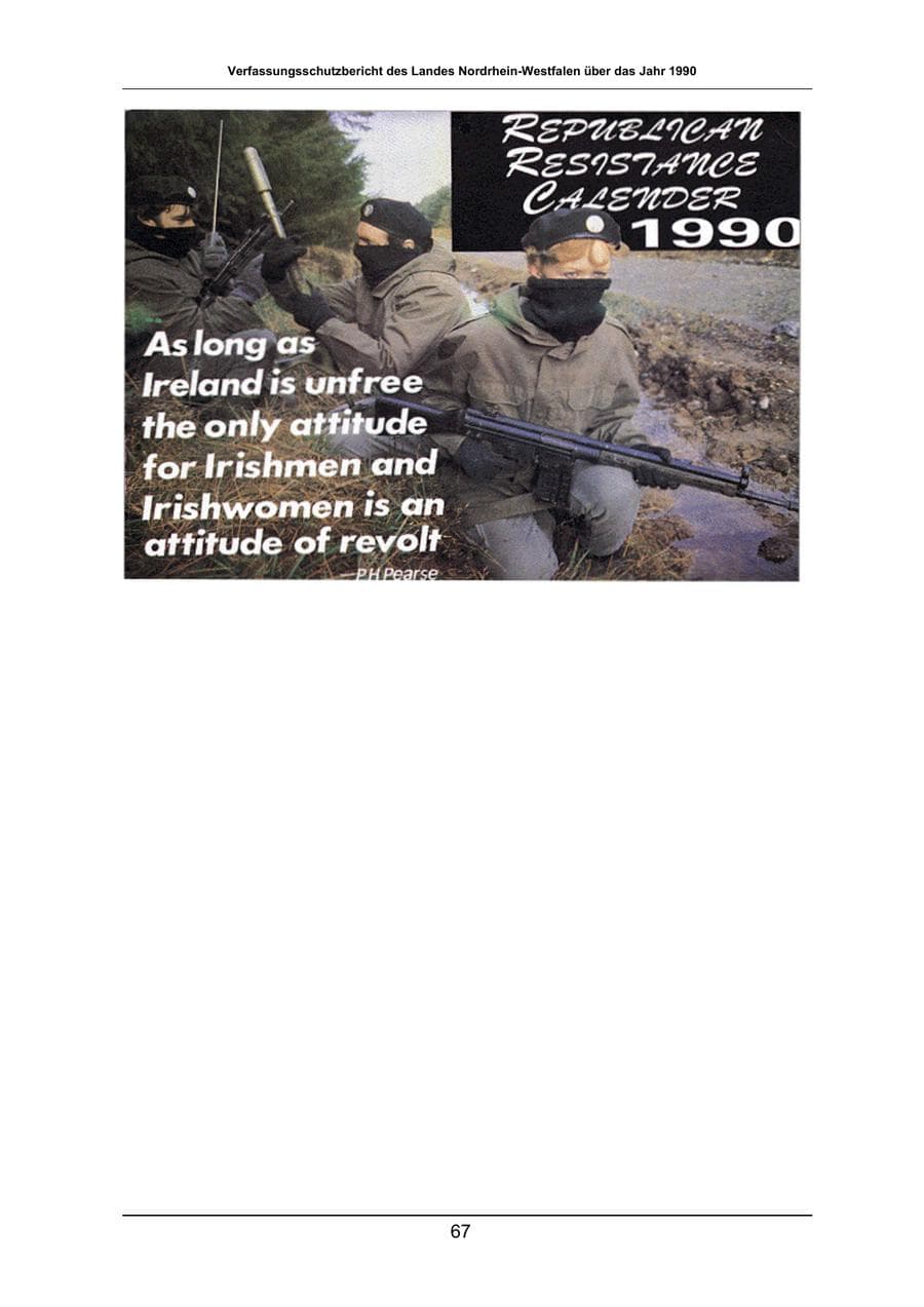 Seite 67 des Verfassungsschutzbericht 1990 Nordrhein-Westfalen