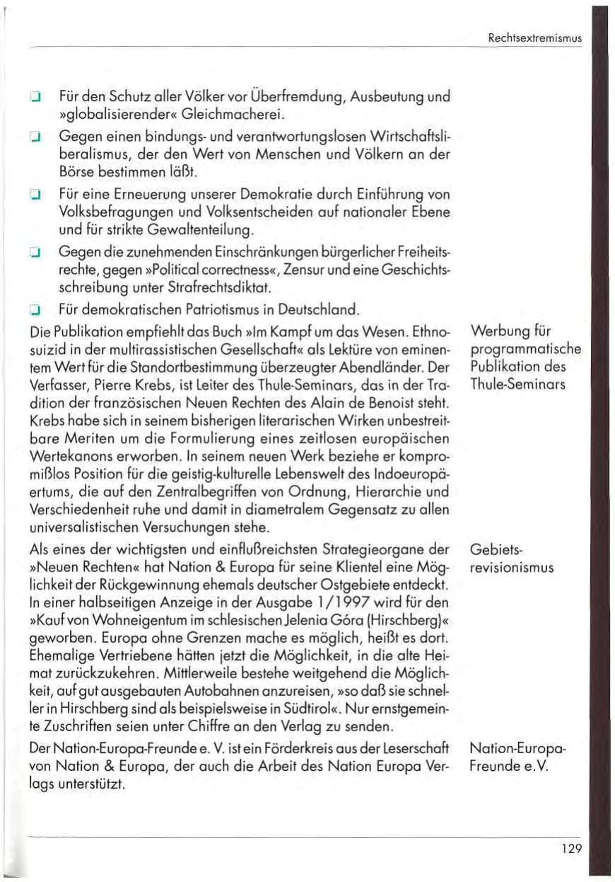 Seite 131 des Verfassungsschutzbericht 1997 Nordrhein-Westfalen