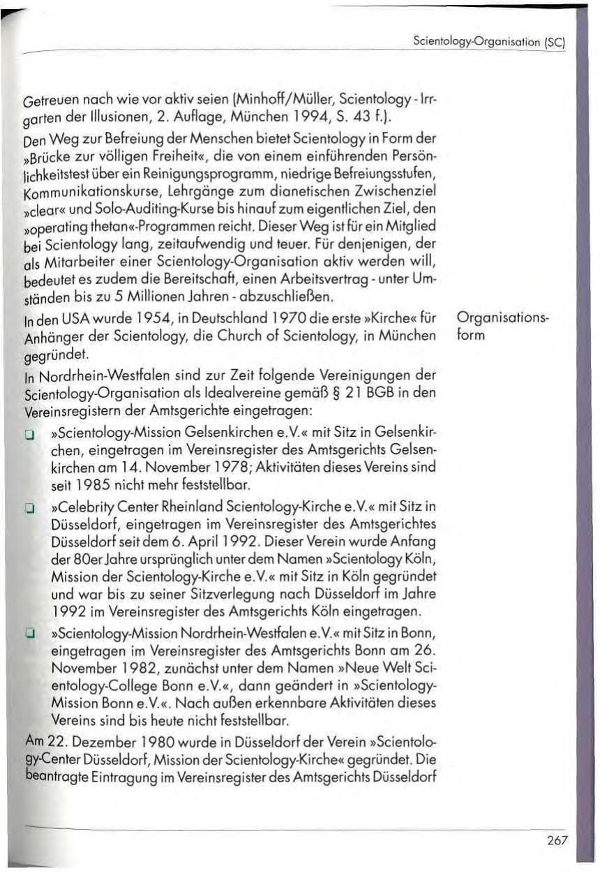 Seite 269 des Verfassungsschutzbericht 1997 Nordrhein-Westfalen
