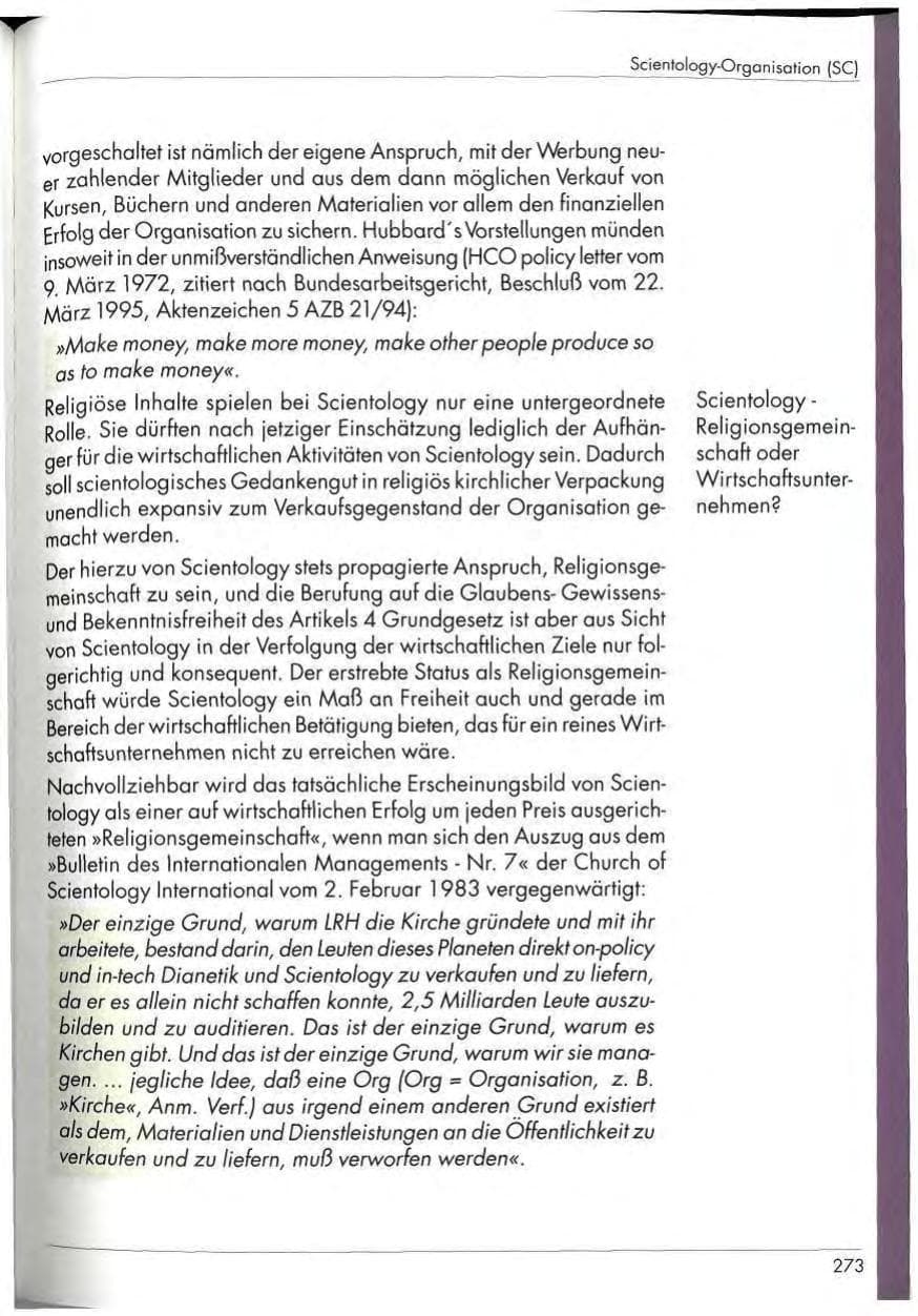 Seite 275 des Verfassungsschutzbericht 1997 Nordrhein-Westfalen